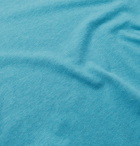 Frescobol Carioca - Slim-Fit Cotton and Linen-Blend T-Shirt - Blue