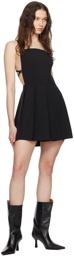 LOW CLASSIC Black Pleated Minidress