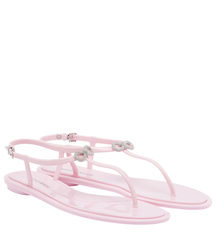 Photo: Mach & Mach Riviera embellished thong sandals