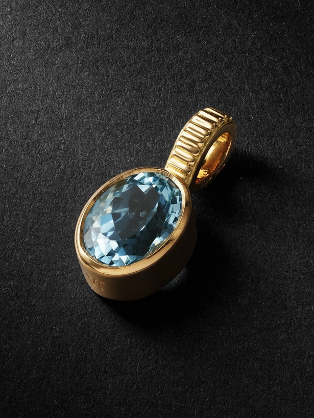 Photo: Viltier - Magnetic Gold Aquamarine Pendant