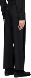 Youth Black Panel Trousers