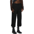 Ann Demeulemeester Black Front Seam Trousers