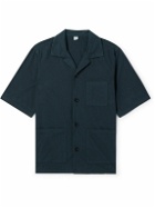 Aspesi - Camp-Collar Cotton-Poplin Shirt - Blue