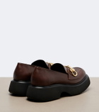 Gucci Brittany Horsebit leather platform loafers