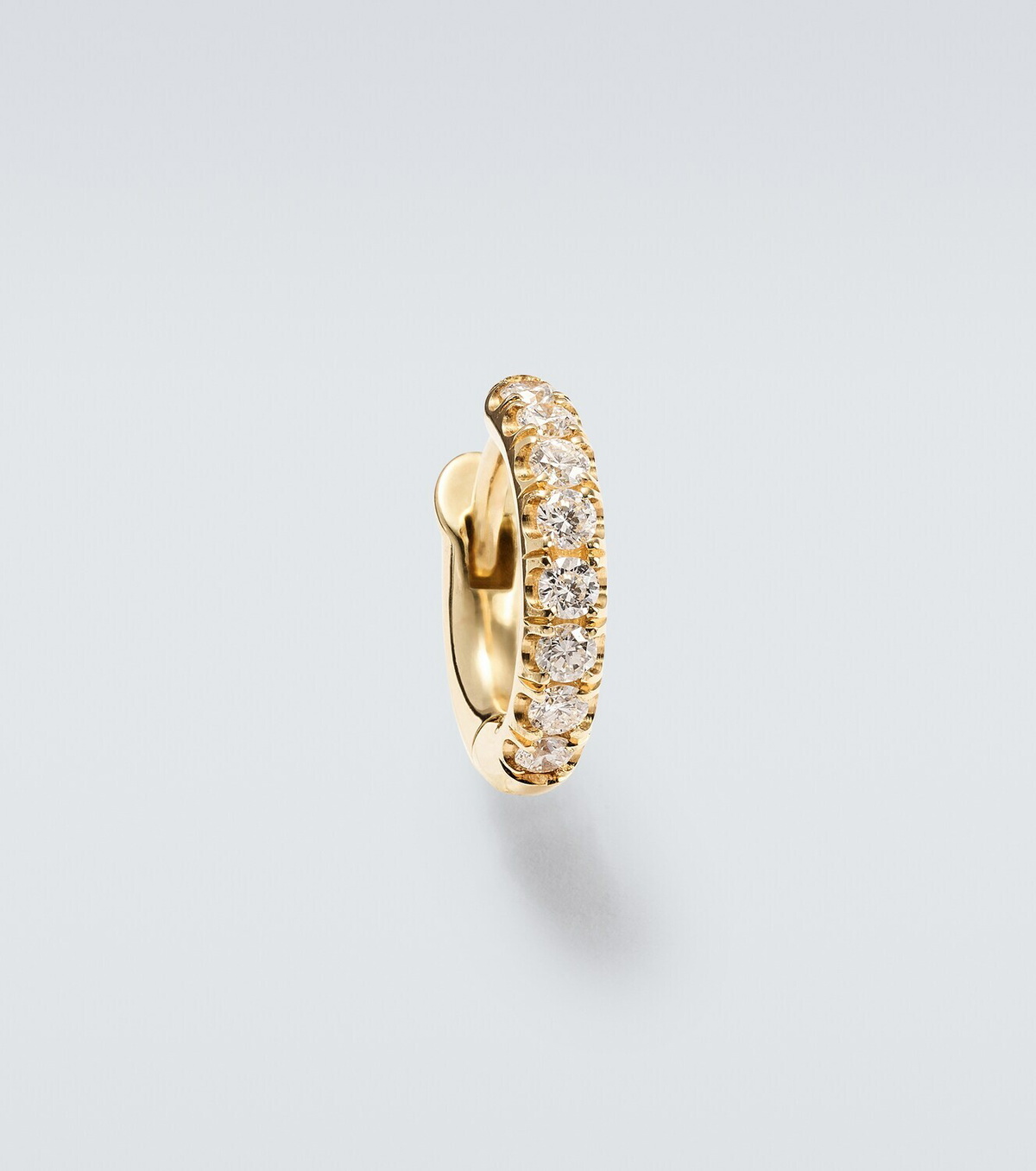 Spinelli Kilcollin Micro Hoop Mini 18kt gold single earring with diamonds
