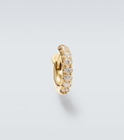 Spinelli Kilcollin Micro Hoop Mini 18kt gold single earring with diamonds