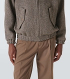 Auralee Herringbone wool tweed blouson