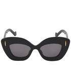 Loewe Eyewear Women's Anagram Sunglasses in Black 