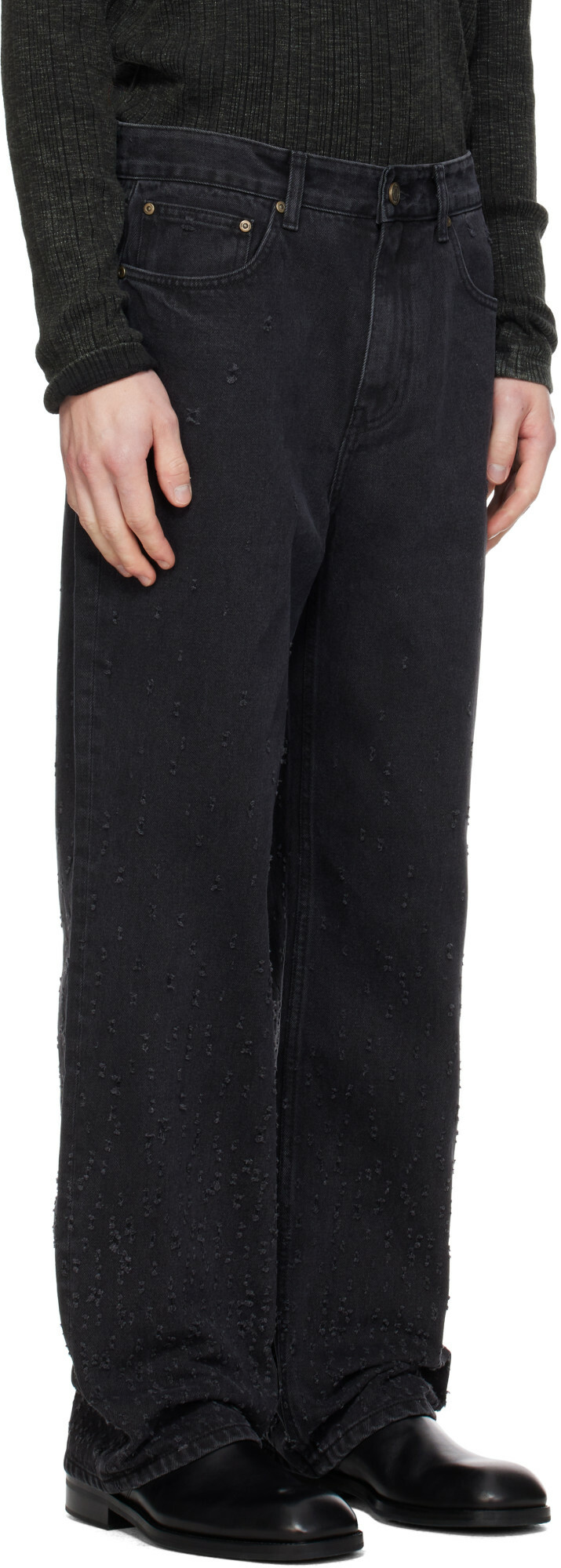 MMIC Black Gleam Trace Jeans