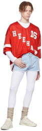 ERL Red Polyester Long Sleeve T-Shirt