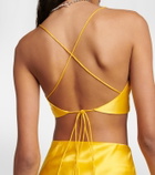 The Sei Silk satin bra top
