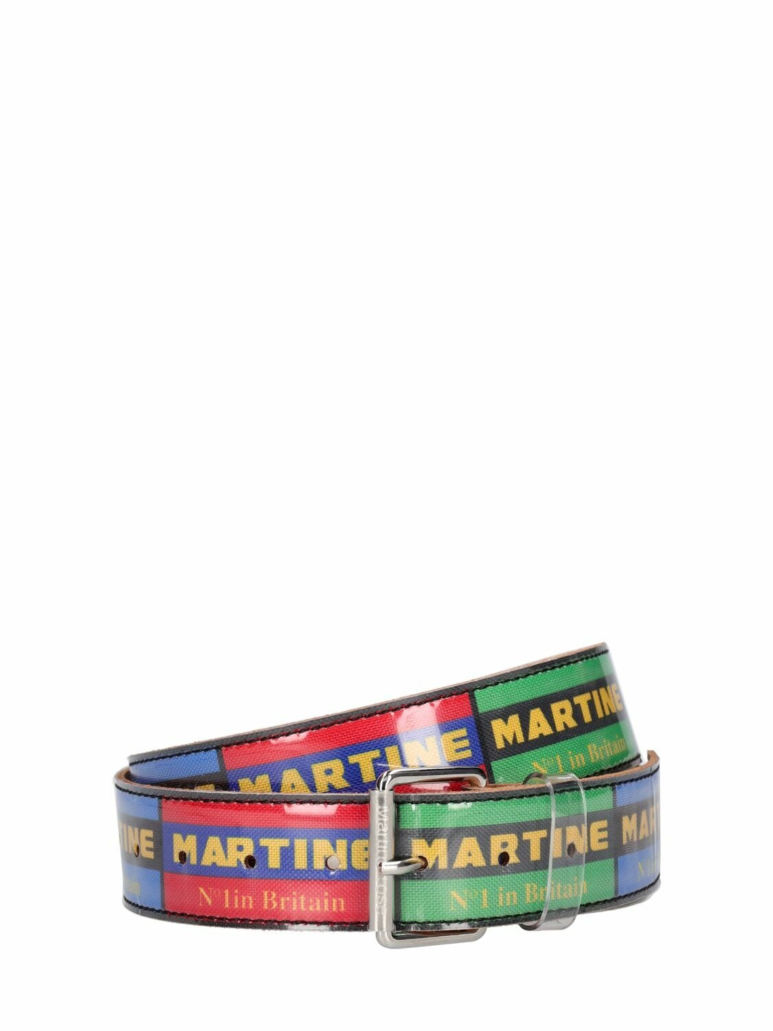 Photo: MARTINE ROSE - Logo Leather Belt