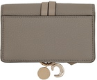 Chloé Gray Alphabet Business Card Holder
