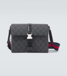 Gucci GG Super Mini leather-trimmed crossbody bag