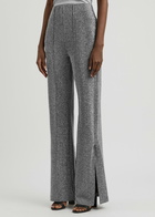 Day Birger ET Mikkelsen Wagner Straight-leg Metallic Lamé Trousers Black