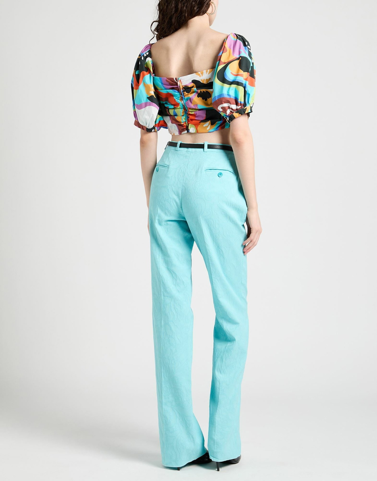 Etro Womens Pants Turquoise