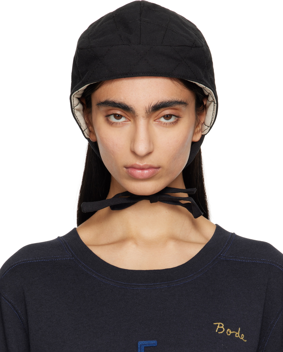 Bode White Paneled Grandfather Bucket Hat Bode