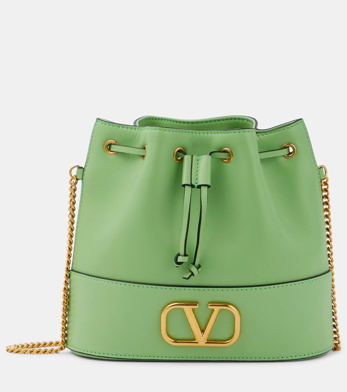 Valentino Garavani VLogo Signature Small leather bucket bag