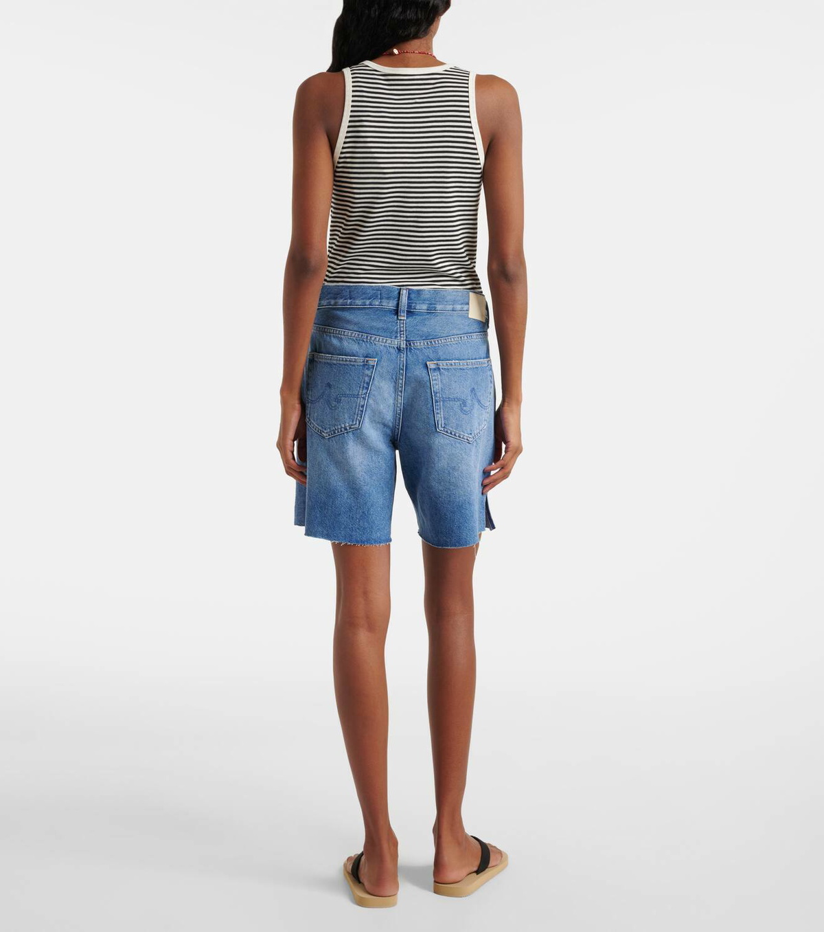 AG Jeans Ex-Boyfriend denim Bermuda shorts