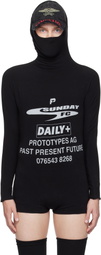 Prototypes Black Twisted Hood Longsleeve Hoodie