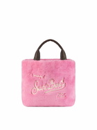 MC2 Saint Barth Furry Soft Colette Fuchsia Handbag With Shoulder Strap