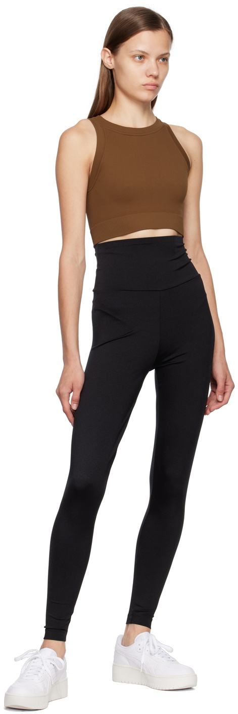 VAARA Brown Essential Seamless Sport Top