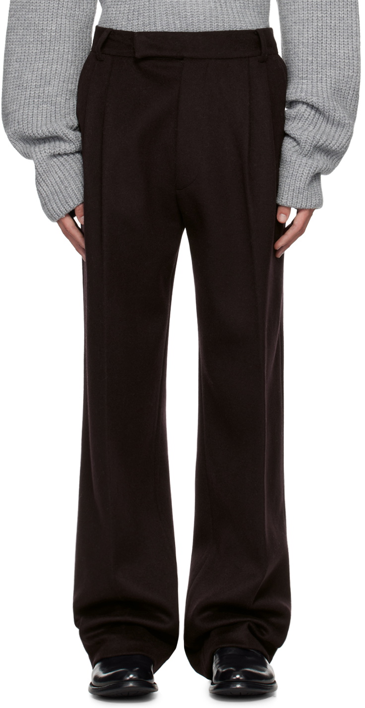 The Frankie Shop Purple Beo Wool Trousers