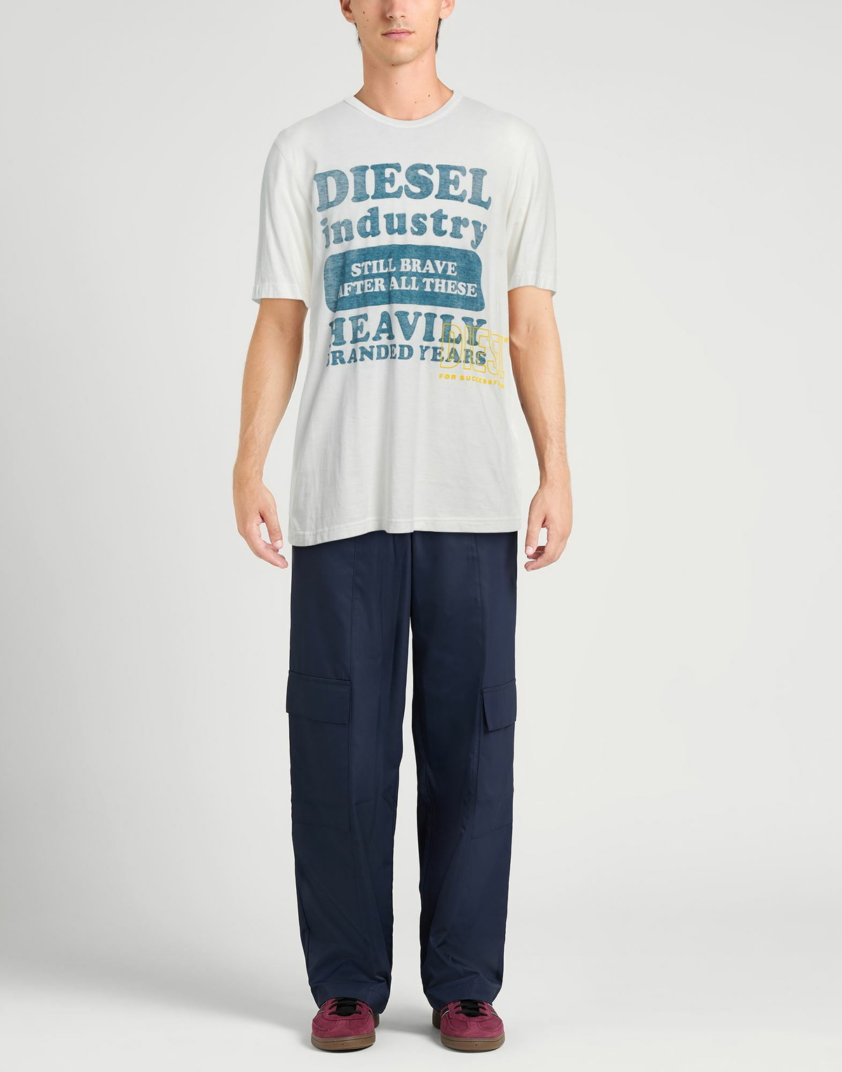 Diesel Mens T-shirt in White