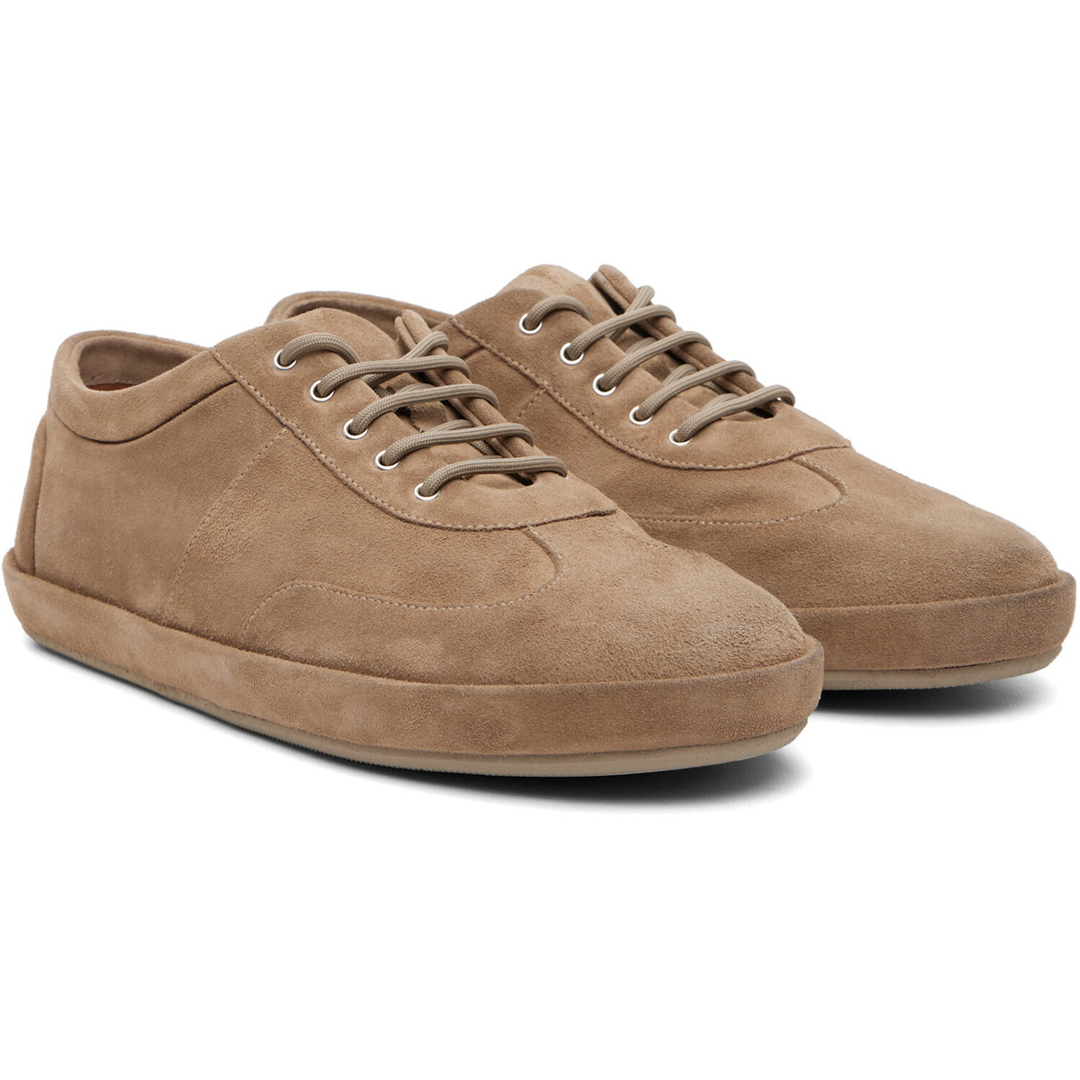 Marsèll Beige Scatopelle Suede Sneakers