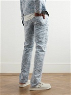 Casablanca - Straight-Leg Logo-Jacquard Jeans - Blue