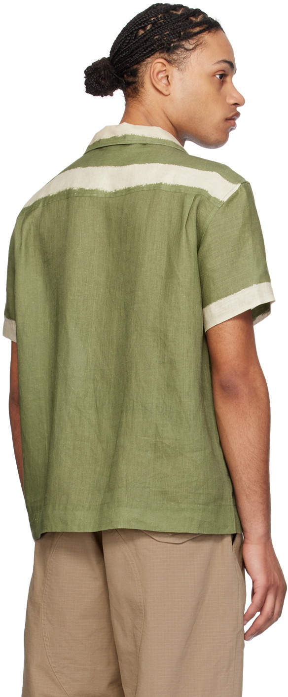 S.S.Daley Khaki & Beige Printed Shirt