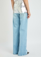 Rabanne Straight-leg Foiled Jeans Denim