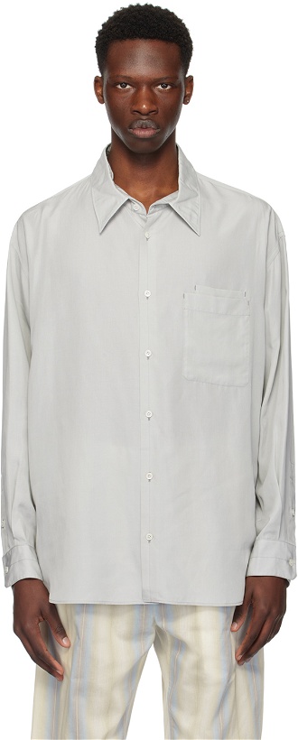 Photo: LEMAIRE Gray Double Pocket Shirt