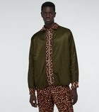 Sacai - Leopard Shrivel wool shirt