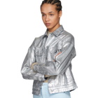 Acne Studios Silver Denim Lamp Jacket