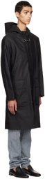 Gabriela Hearst Black Coated Coat