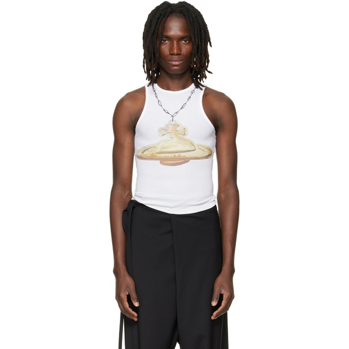 Photo: Vivienne Westwood White Gold Orb 90s Tank Top