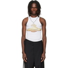 Vivienne Westwood White Gold Orb 90s Tank Top