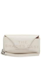 Marc Jacobs The Shades Case Grained Leather Purse and Sunglasses Case - White - One Size