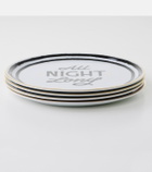 Bitossi The Club set of 4 pizza plates