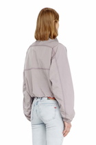 Diesel Relaxed nylon jacket with mock neck - Jackets - Woman -