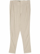 Elena Velez Oat Beige Tapered Trousers
