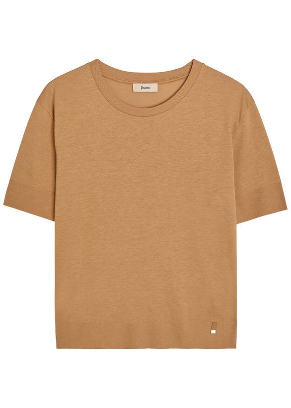 Photo: Herno Fine-knit T-shirt Camel