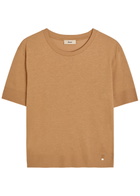 Herno Fine-knit T-shirt Camel