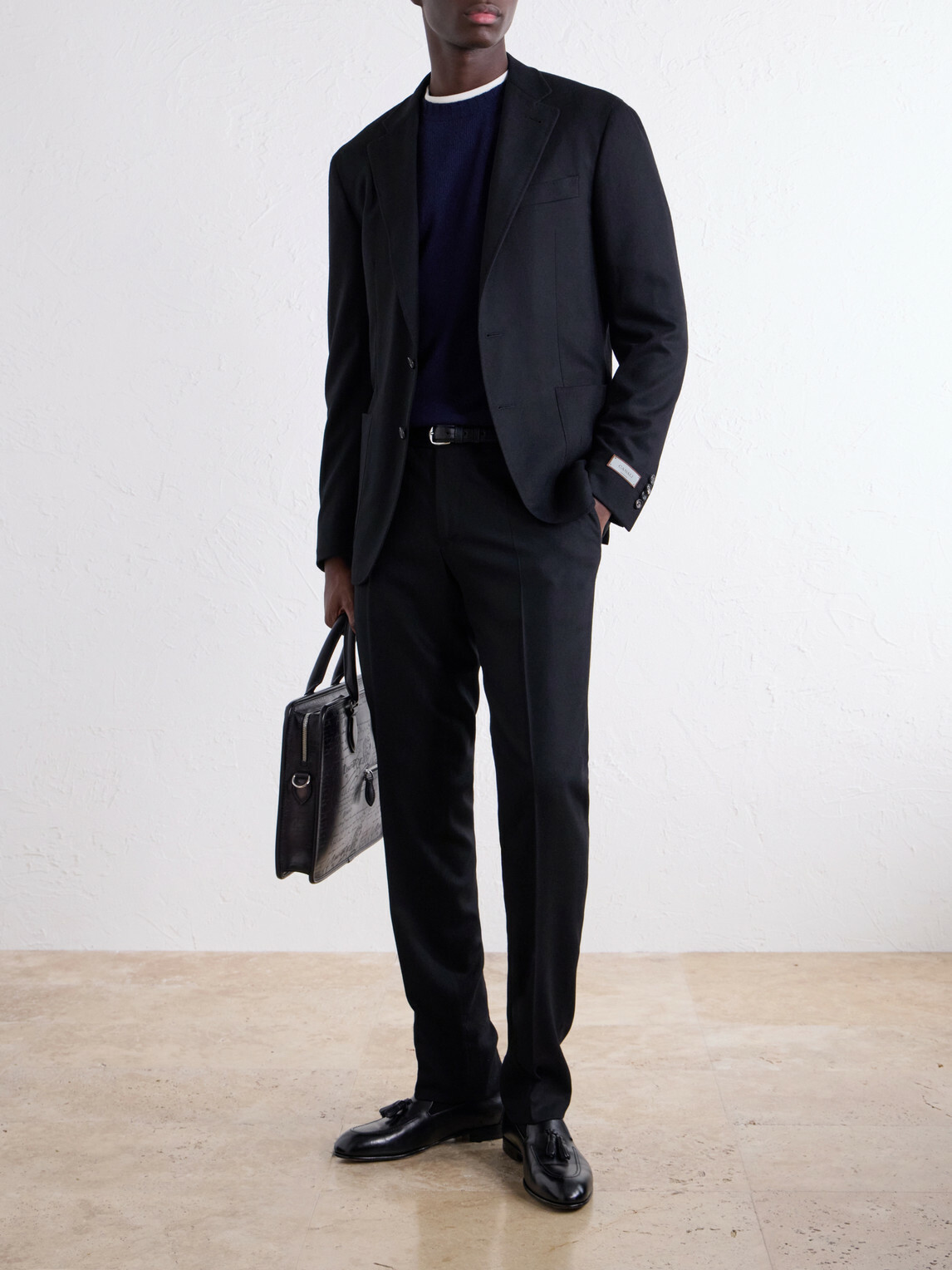 De Petrillo - Merino Wool and Cashmere-Blend Sweater - Blue