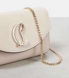 Christian Louboutin Loubi54 leather clutch with chain