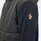 Moncler Grenoble Men's Nylon Knit Jacket in Navy