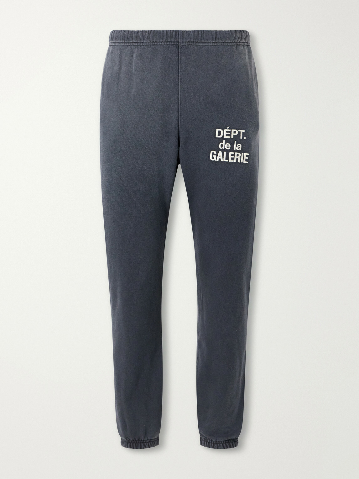 Gallery Dept. - Logo-Embroidered Straight-Leg Cotton-Jersey Sweatpants - Gray