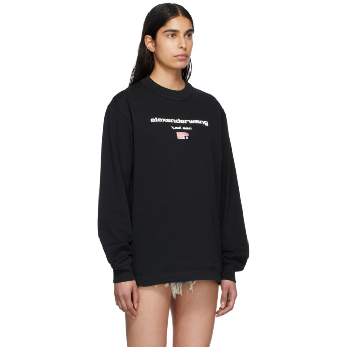 GenesinlifeShops Iceland - Cropped Noir hoodie T by Alexander Wang -  ornate-print long sleeved shirt