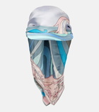 Pucci - Printed scarf-trimmed cap